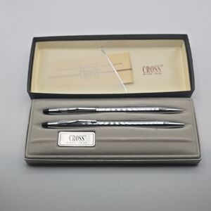 Cross Silver Penand Pencil Set - Premium Writing Tools